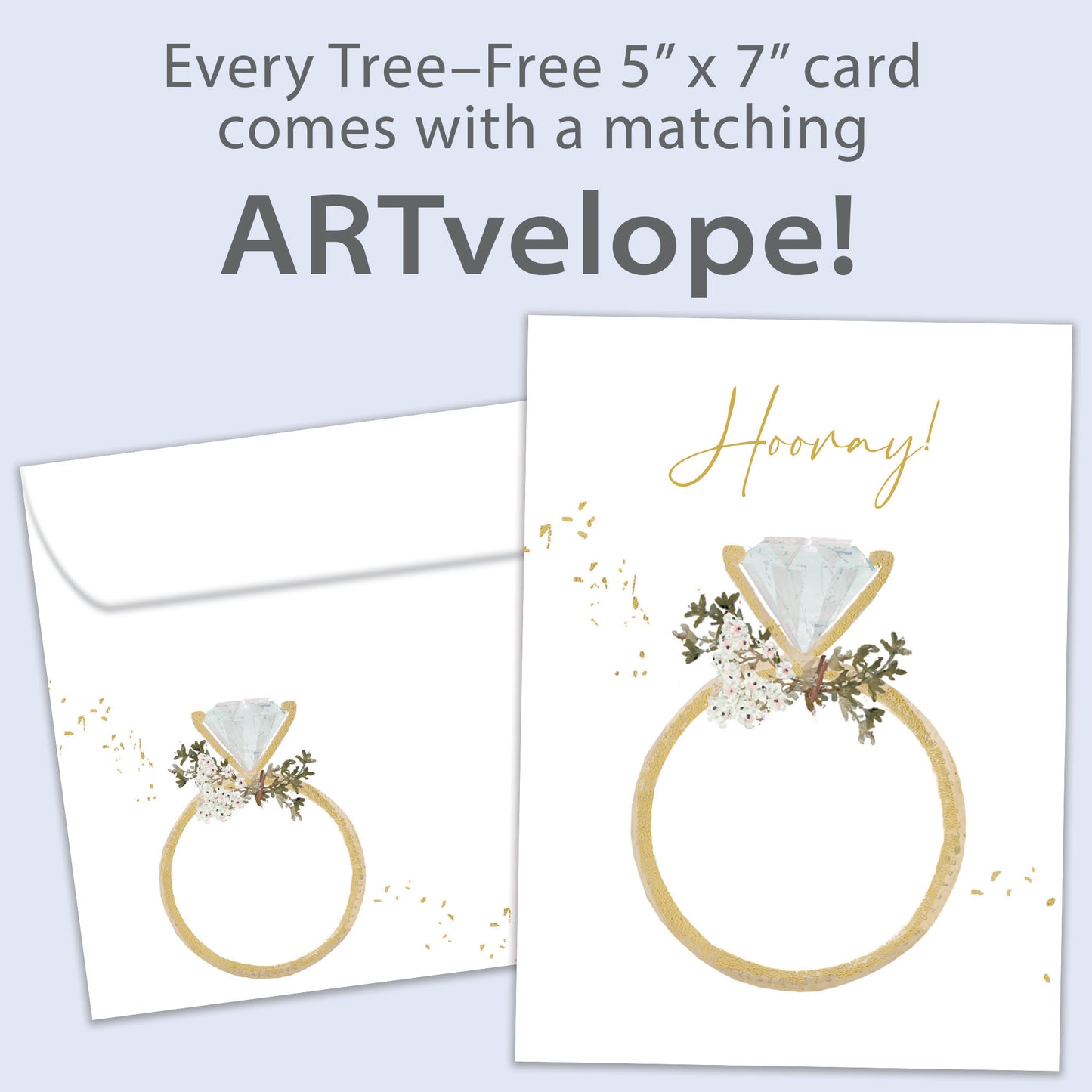 Hooray Ring Engagement Card