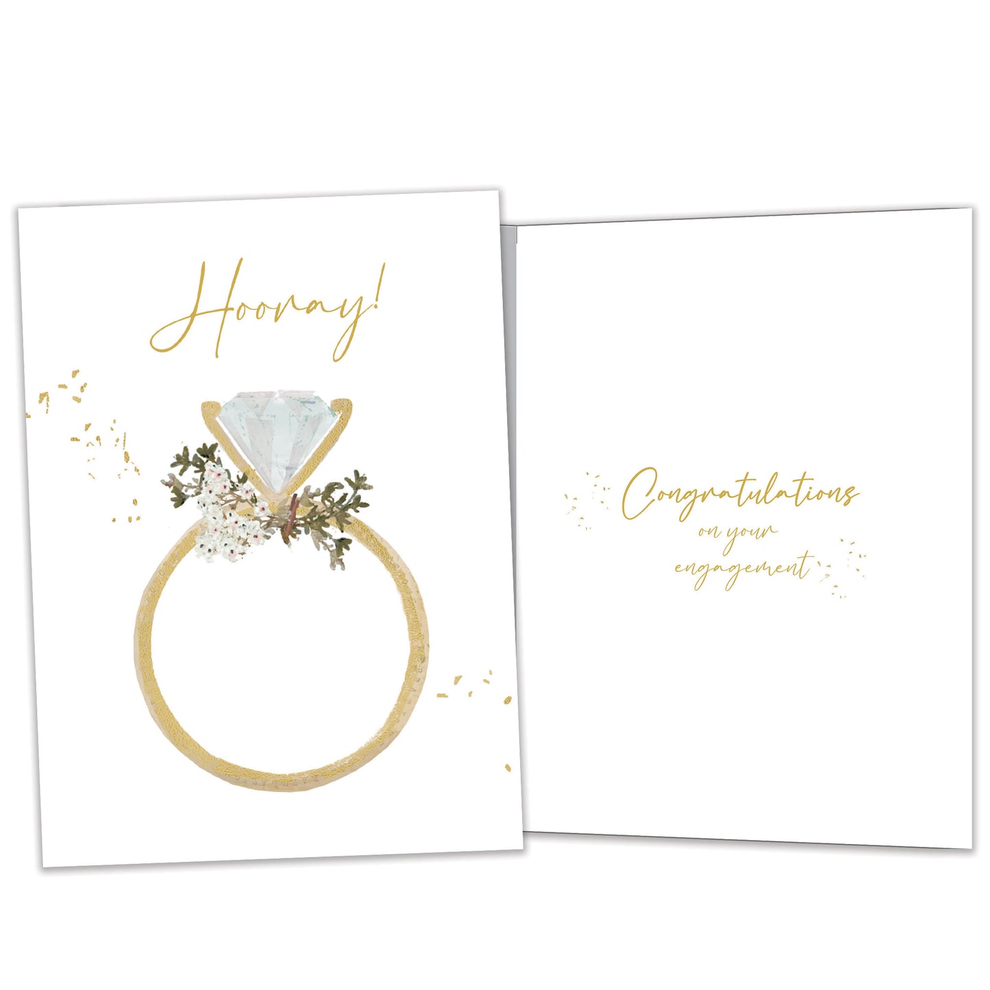 Hooray Ring Engagement Card