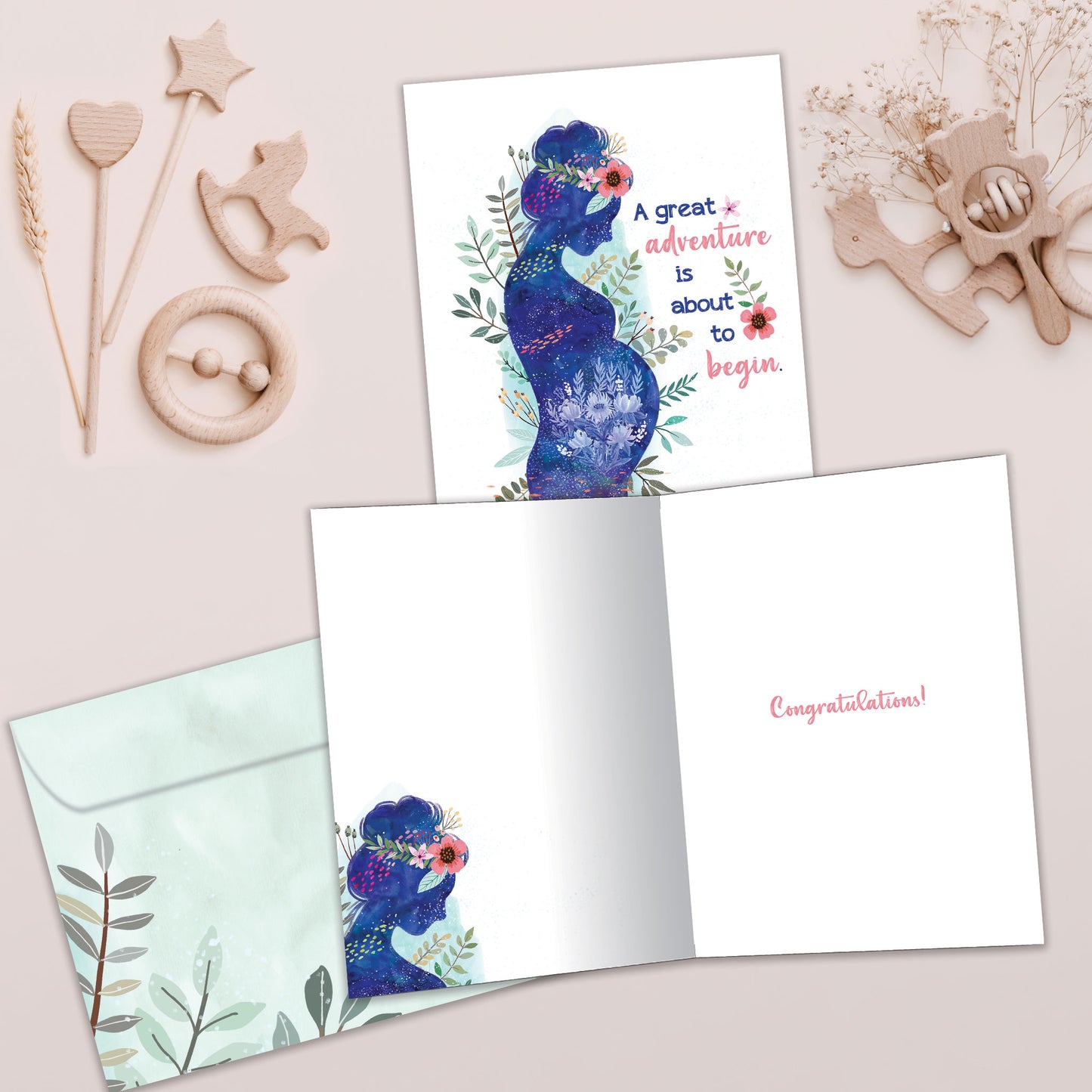 A Great Adventure New Baby Card