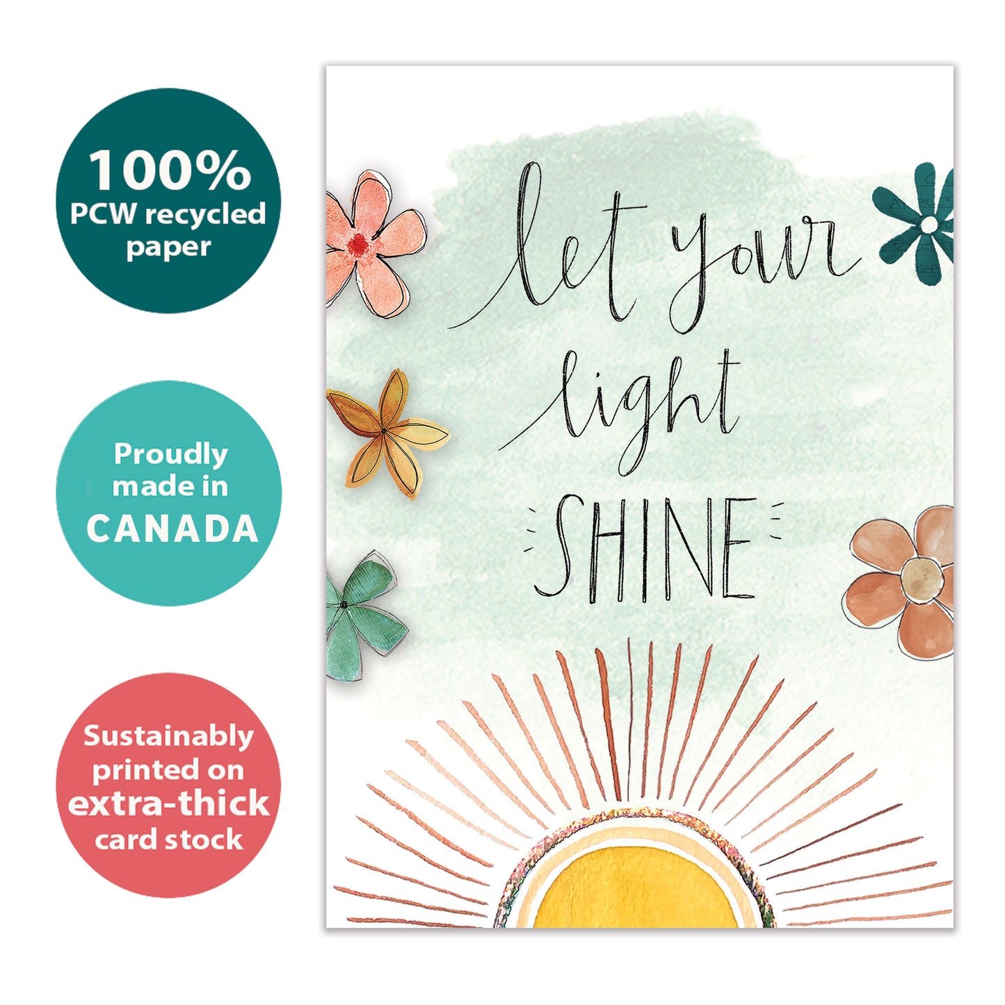 Let Your Light Shine Just Because Card