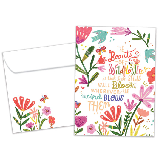 The Beauty of Wildflowers Just Because Card