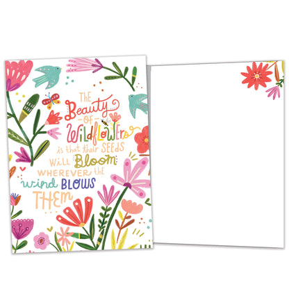 The Beauty of Wildflowers Just Because Card
