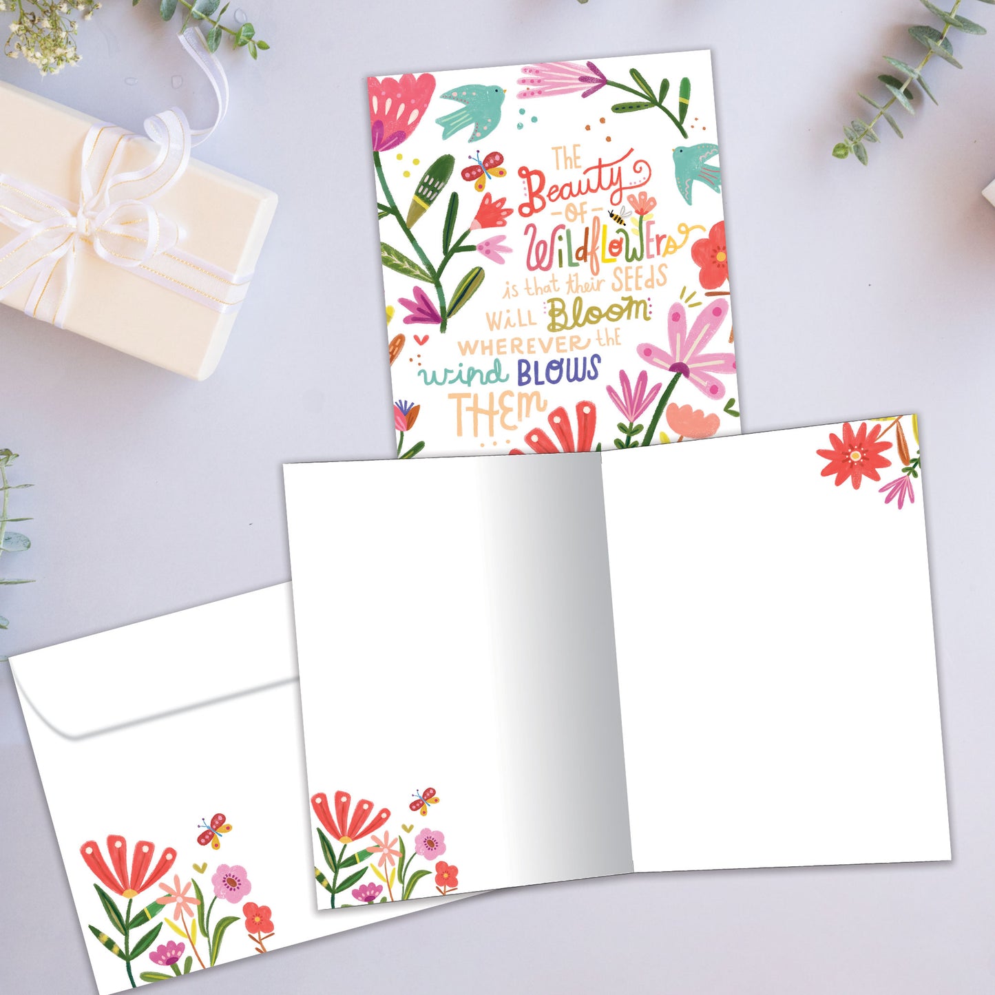The Beauty of Wildflowers Just Because Card