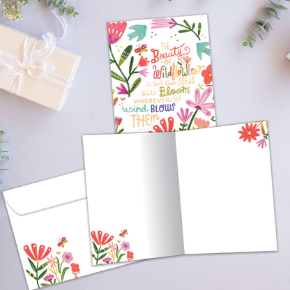 The Beauty of Wildflowers Just Because Card