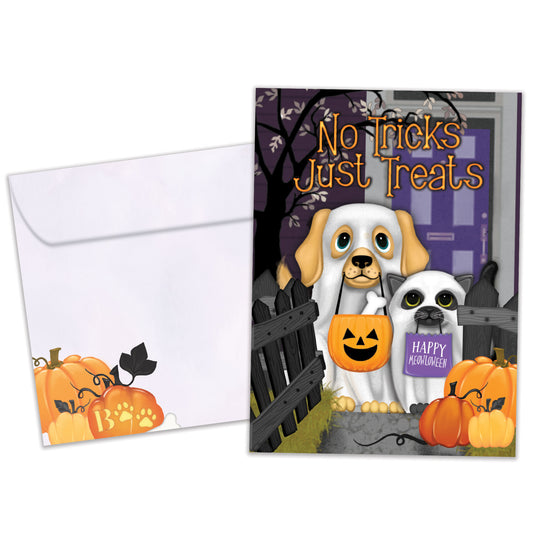 Spooky Pets Grandchild Halloween Card