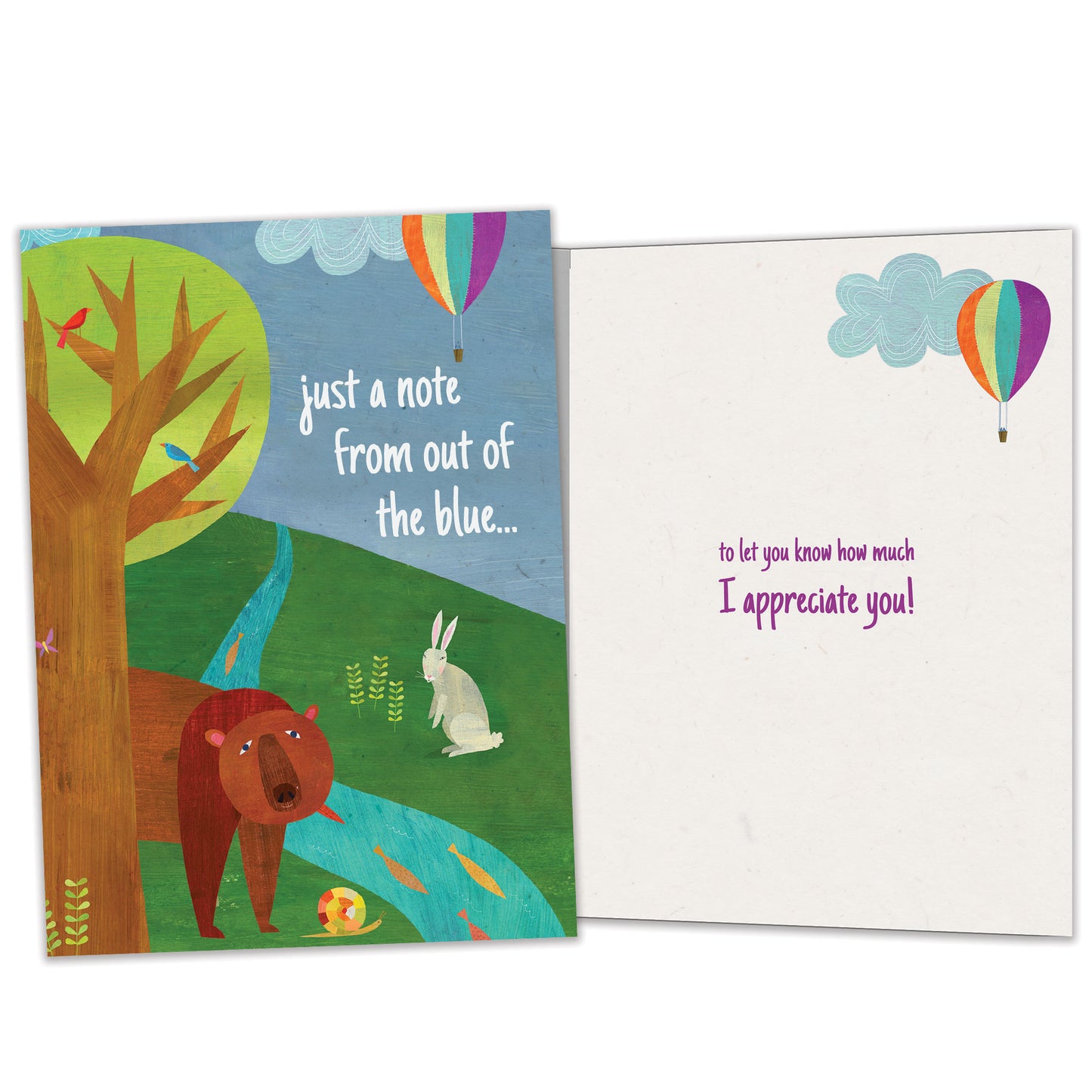 Blue Forest Just Because Card