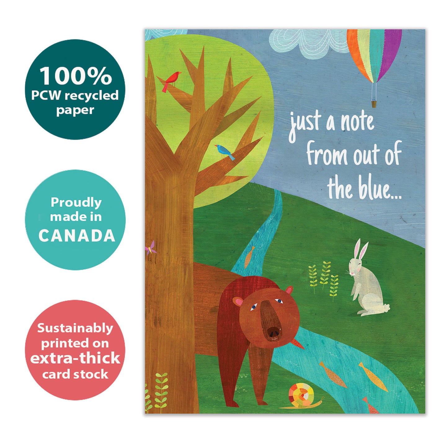 Blue Forest Just Because Card