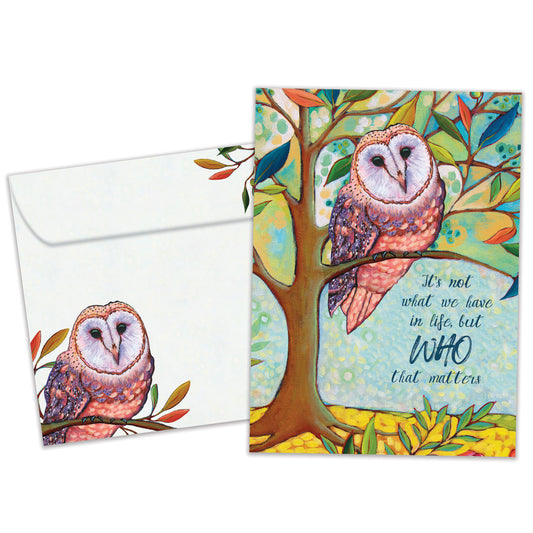 Owl Matters Just Because Card