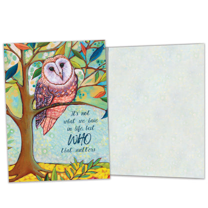 Owl Matters Just Because Card