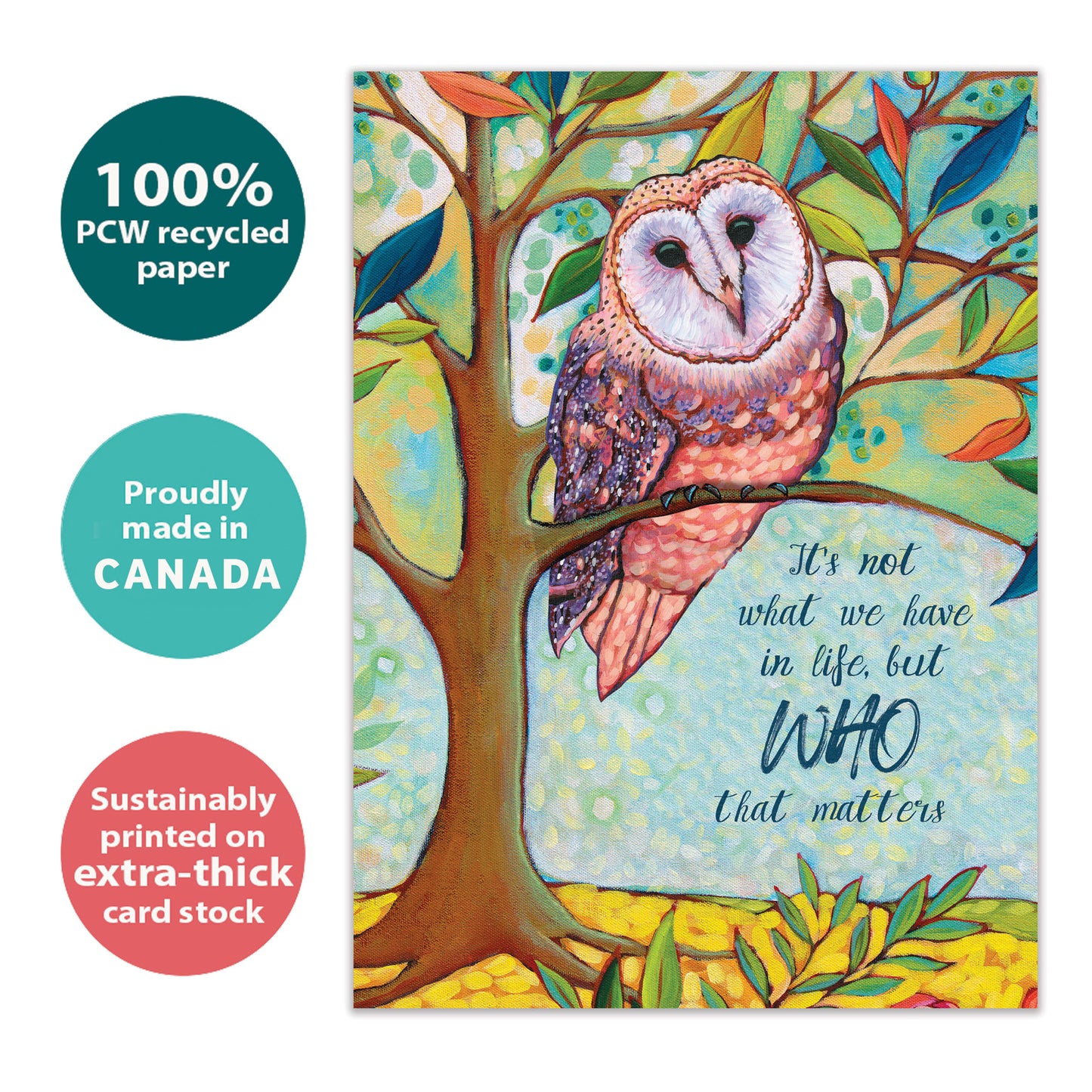 Owl Matters Just Because Card