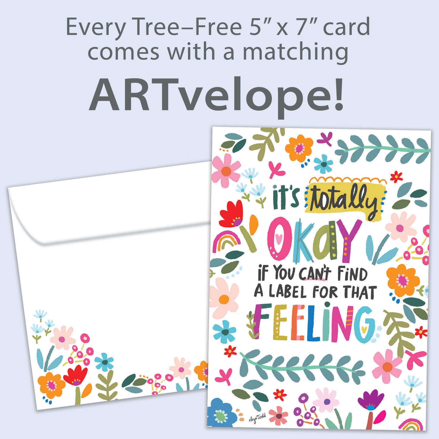 Label Feeling Encouragement Card