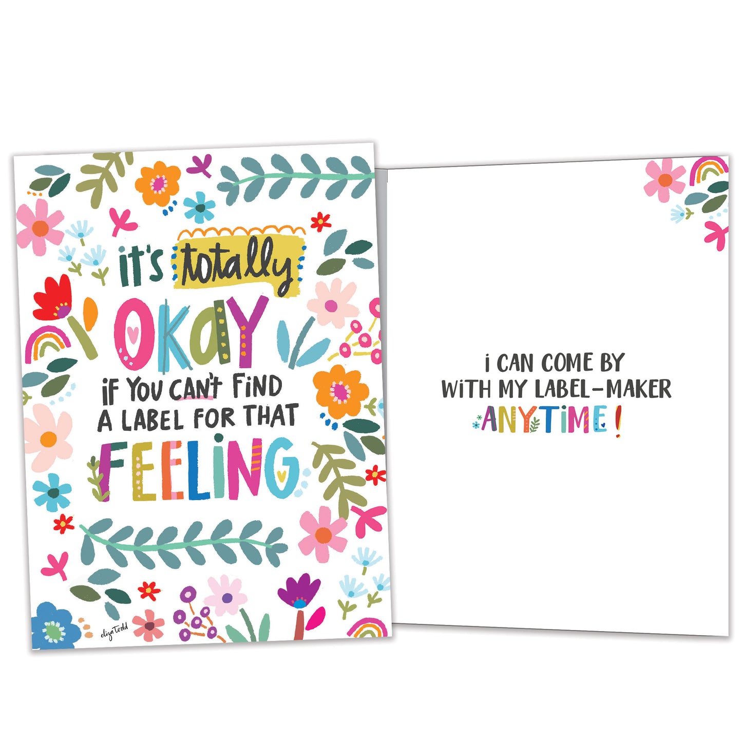 Label Feeling Encouragement Card