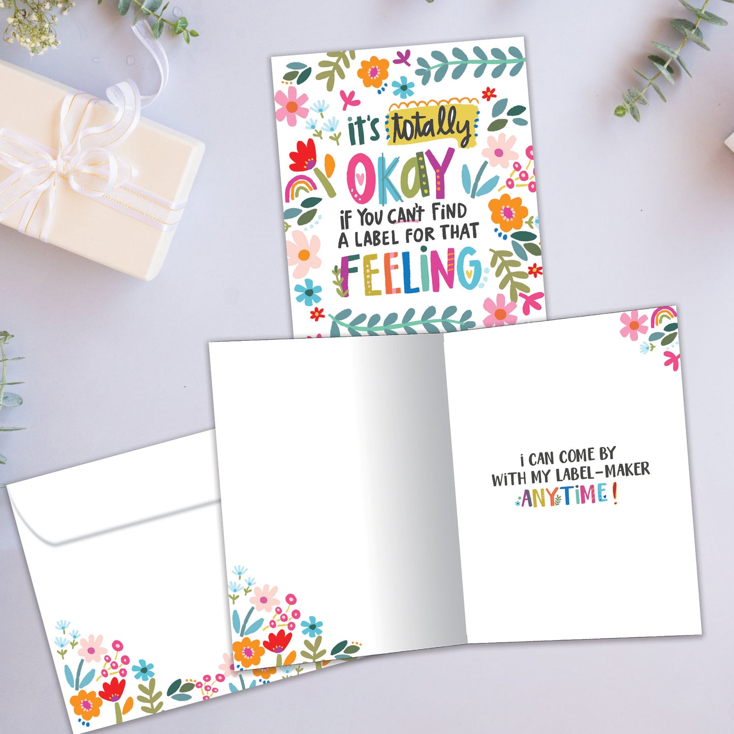 Label Feeling Encouragement Card