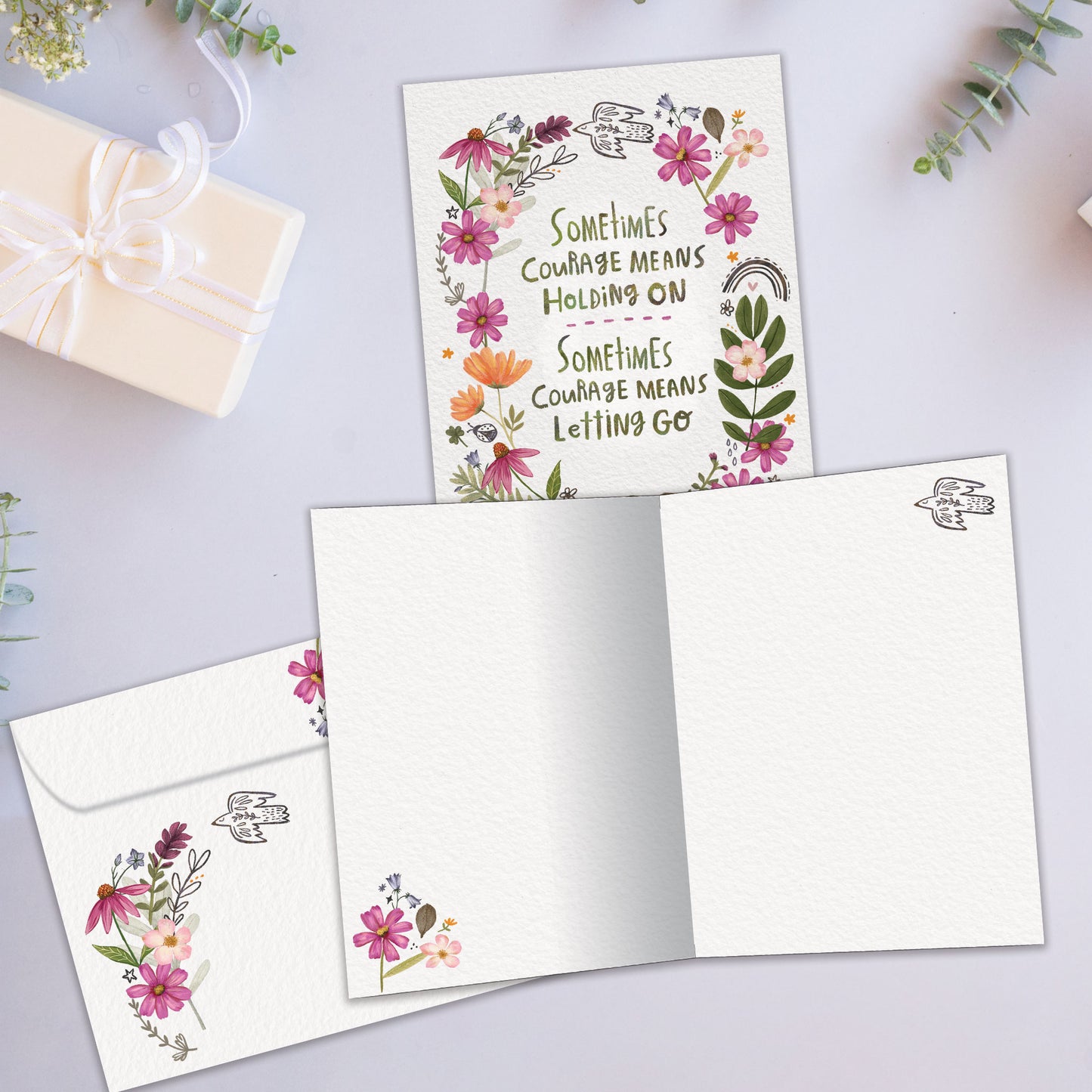 Courage Means Encouragement Card
