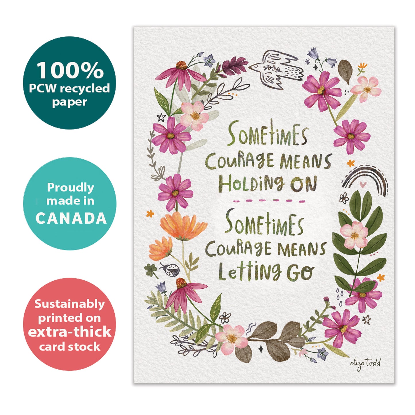 Courage Means Encouragement Card