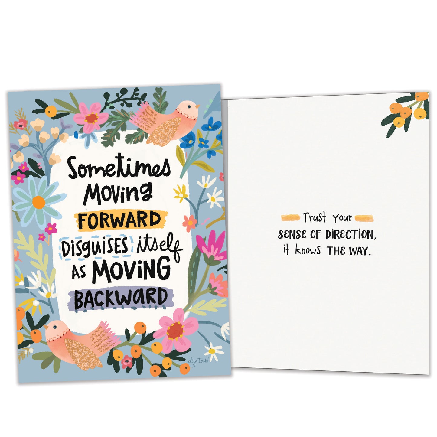 Moving Forward Encouragement Card