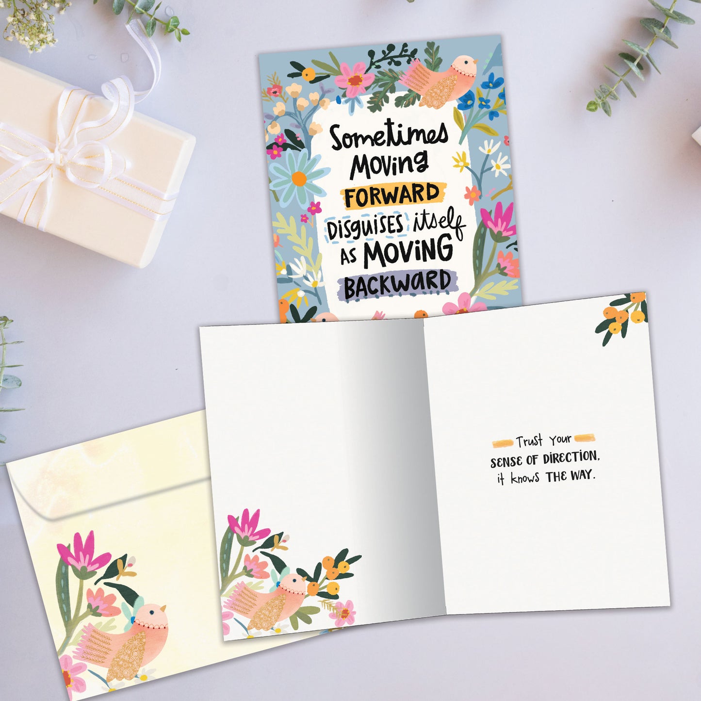 Moving Forward Encouragement Card