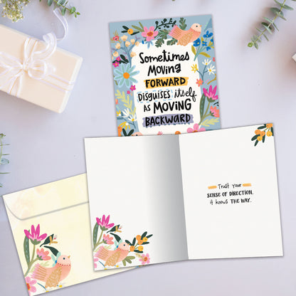 Moving Forward Encouragement Card