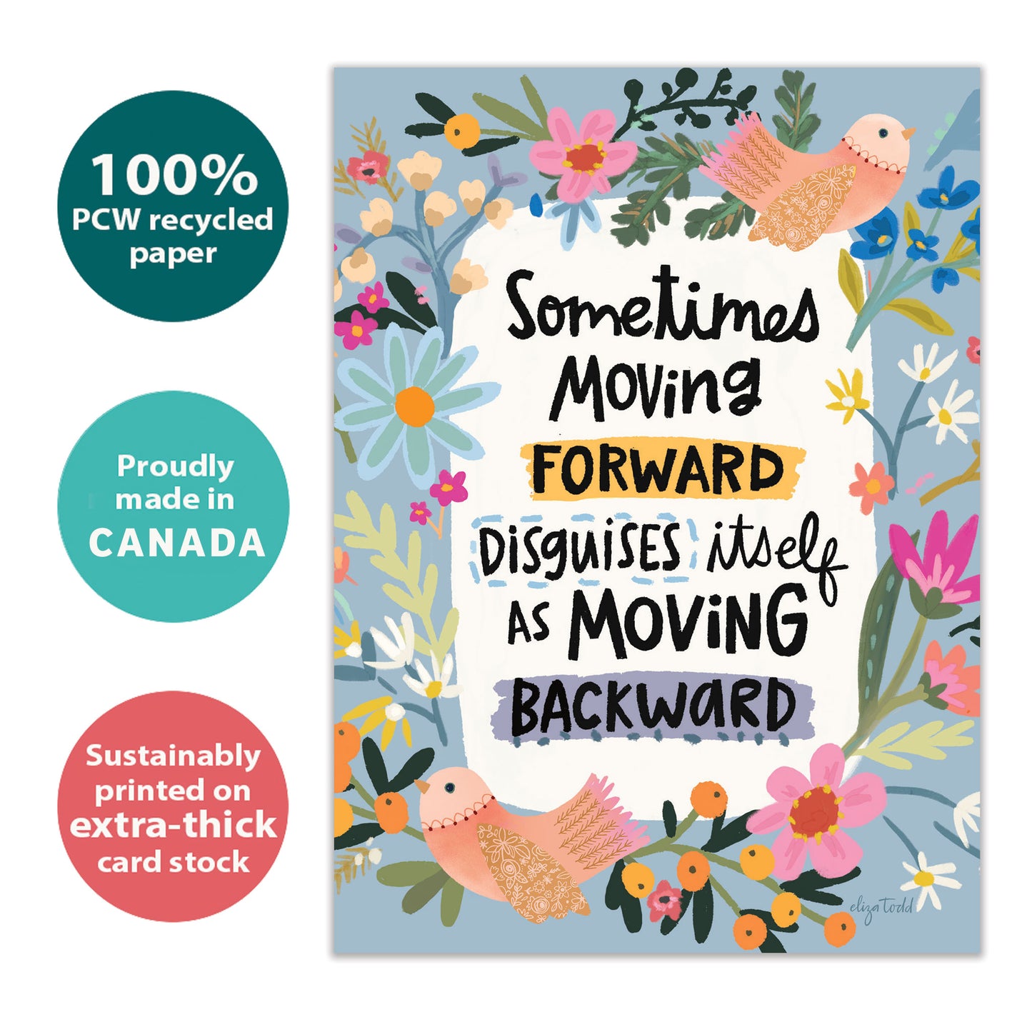 Moving Forward Encouragement Card