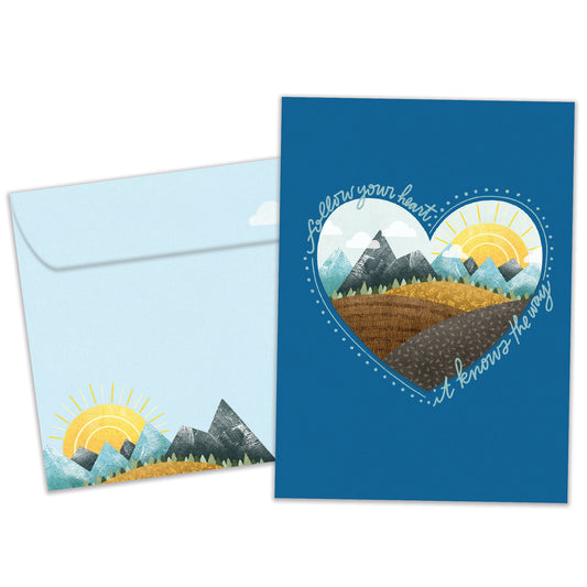 Follow Your Heart Encouragement Card