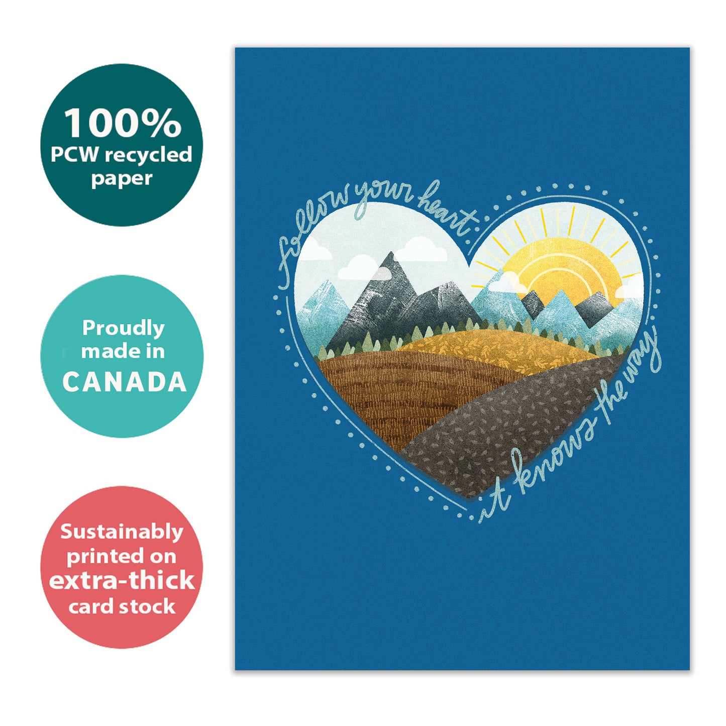 Follow Your Heart Encouragement Card