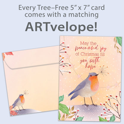 Peace Joy Hope Christmas Card