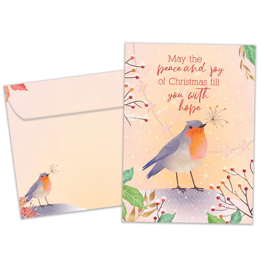 Peace Joy Hope Christmas Card