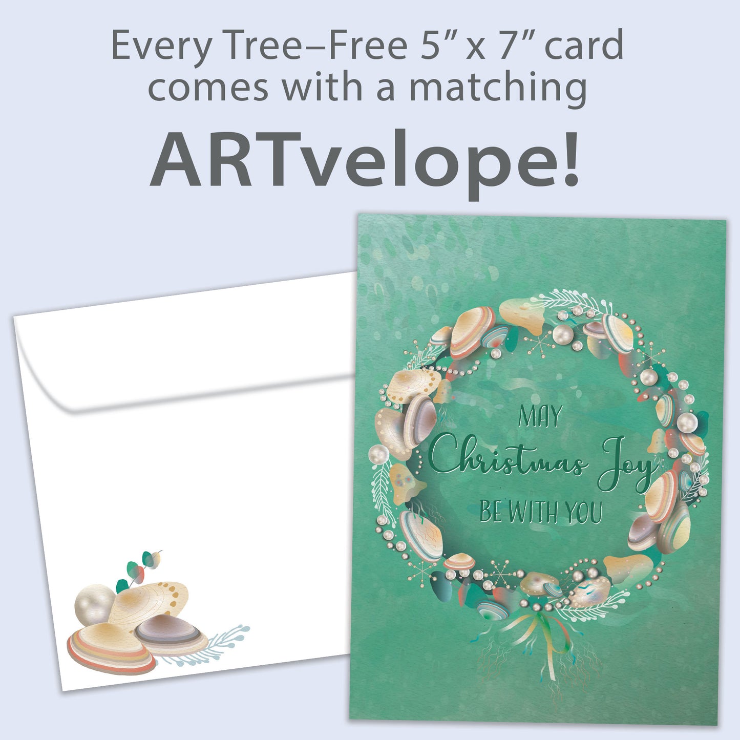 Seashell Joy Christmas Card