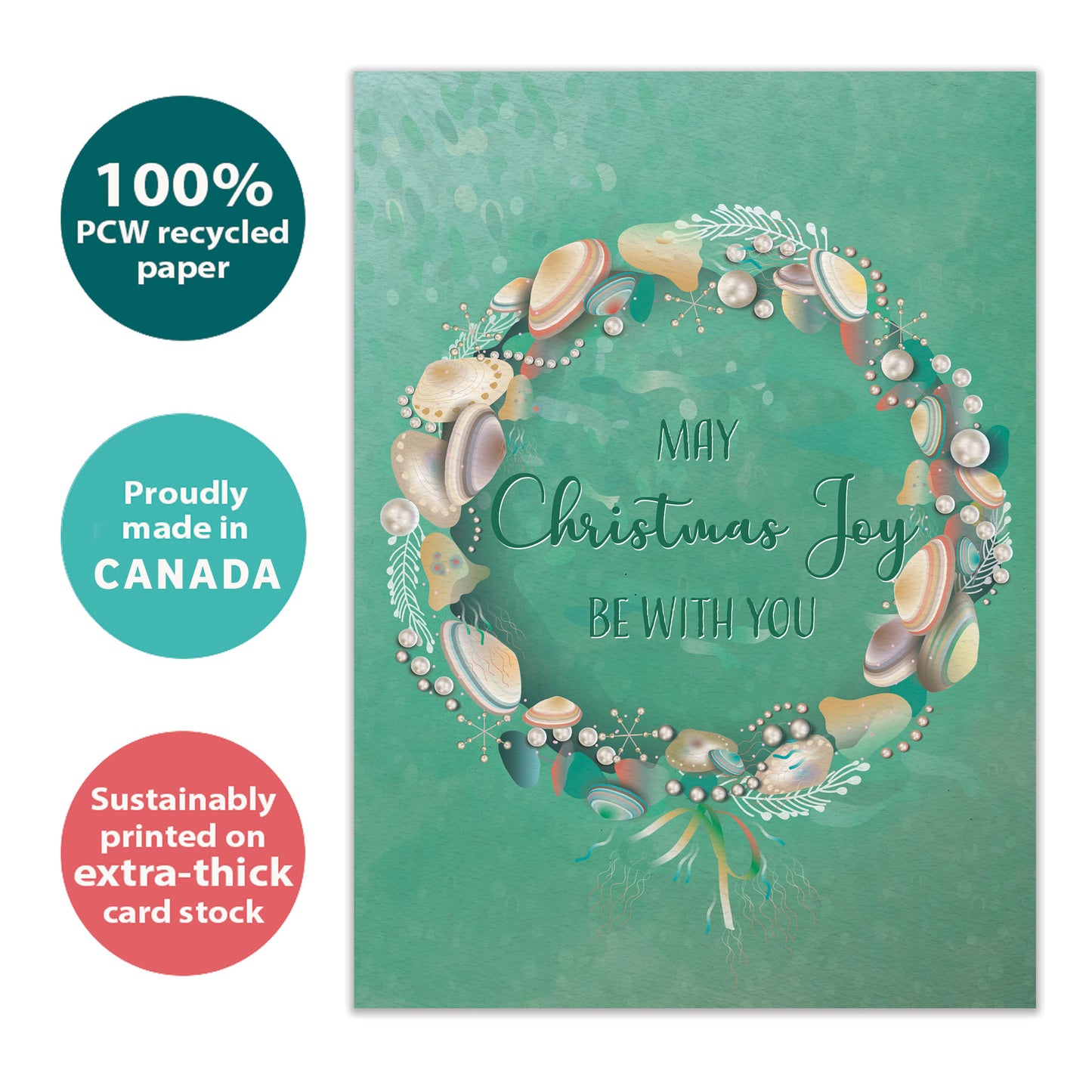 Seashell Joy Christmas Card