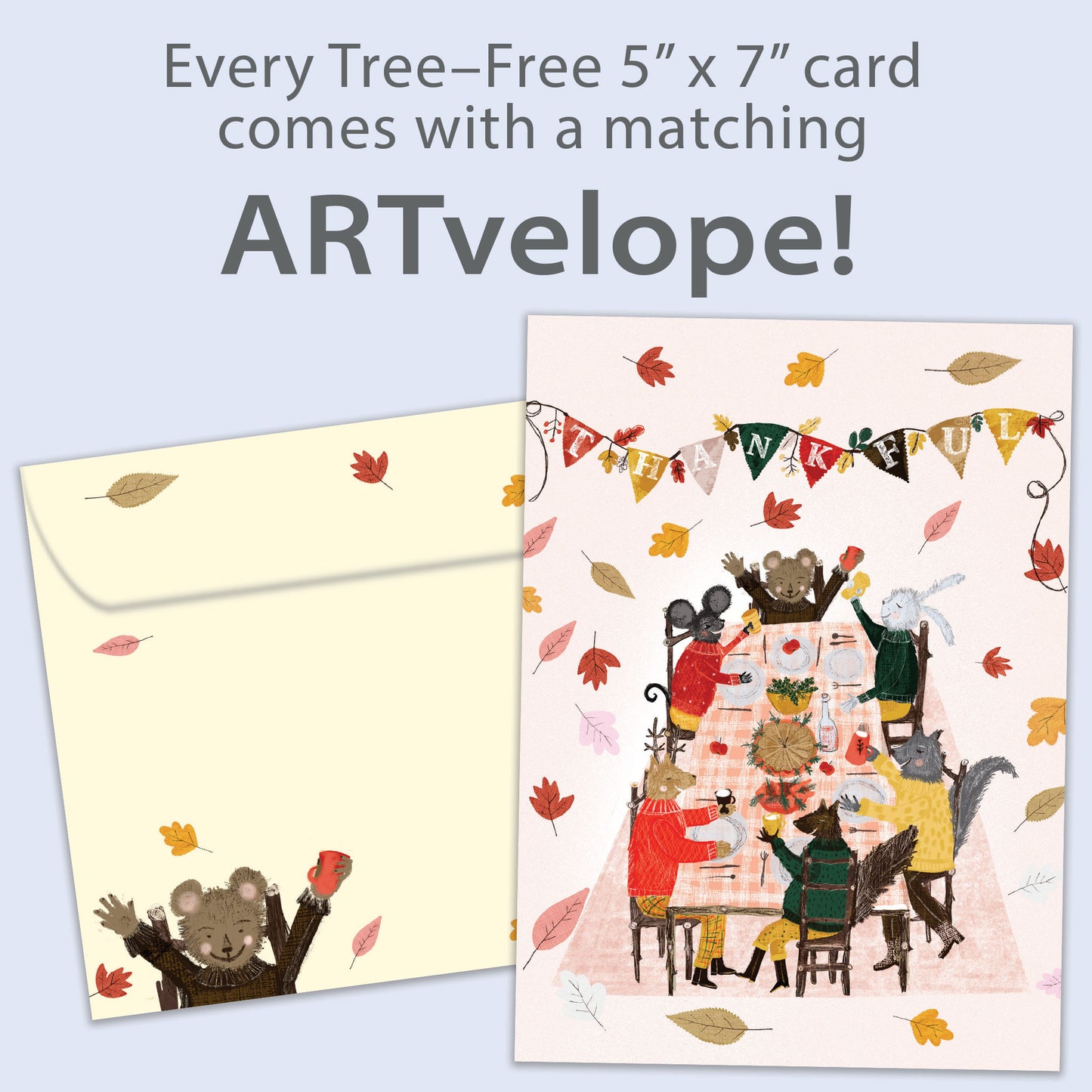 Thankful Feast Thanksgiving Card