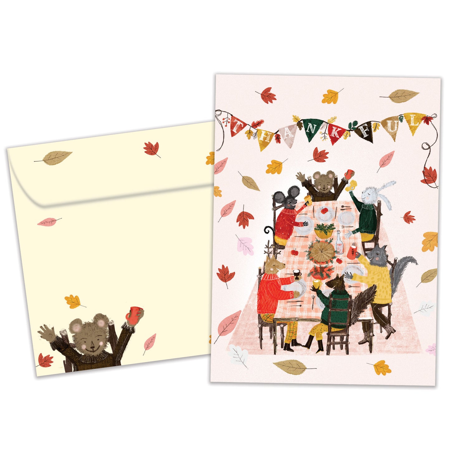 Thankful Feast Thanksgiving Card