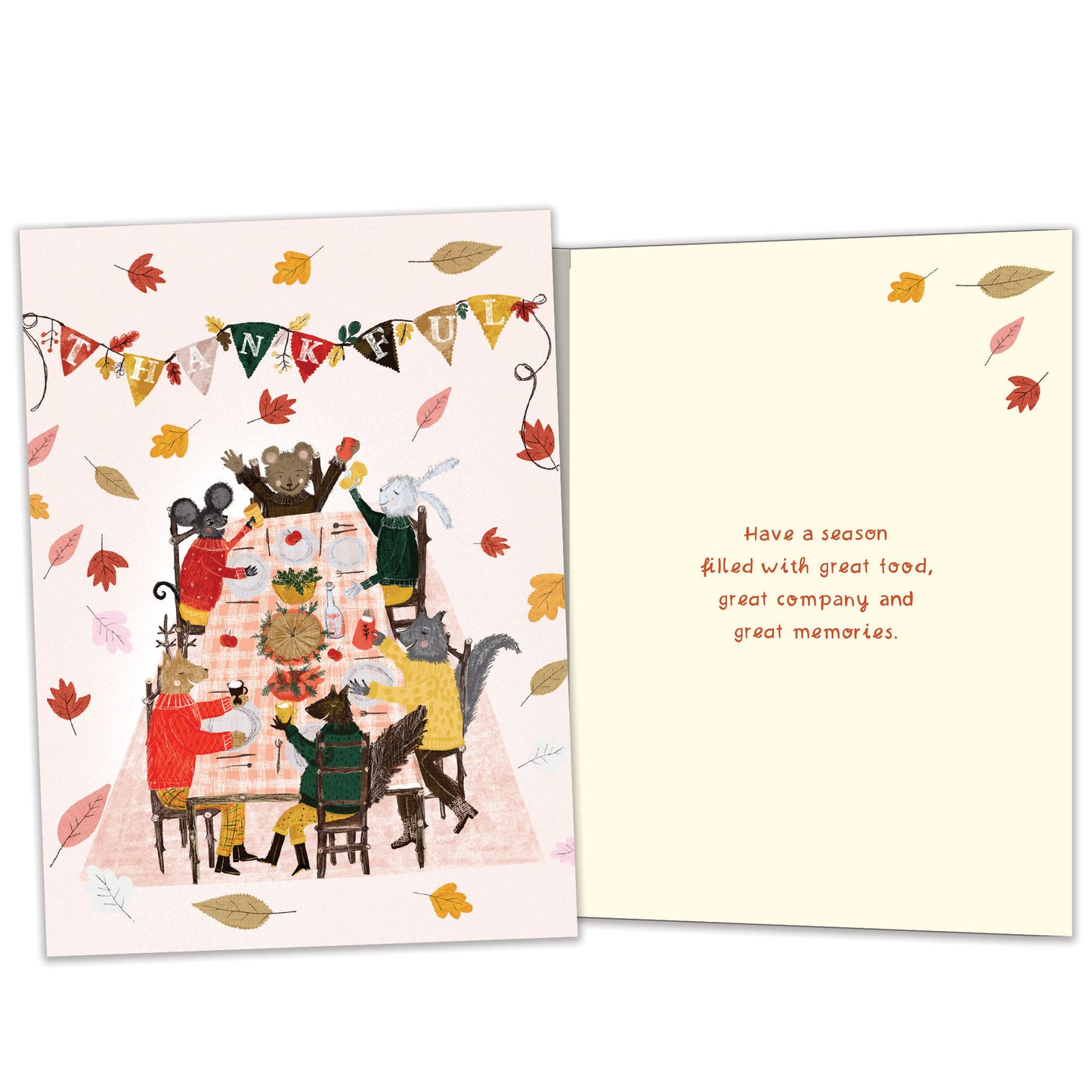 Thankful Feast Thanksgiving Card