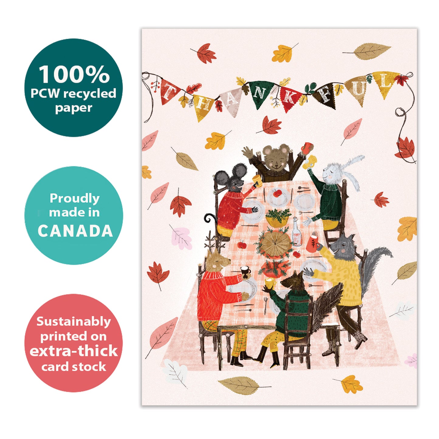 Thankful Feast Thanksgiving Card