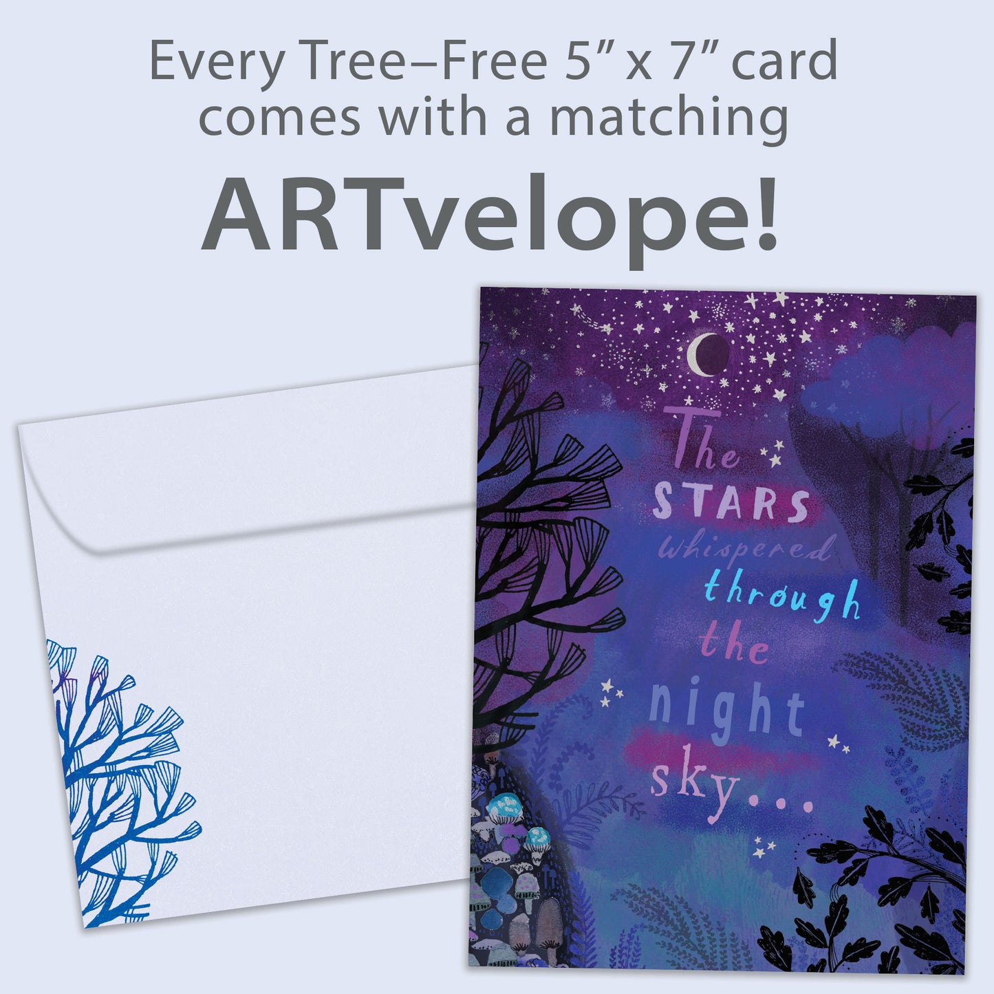 Whispering Stars Solstice Card