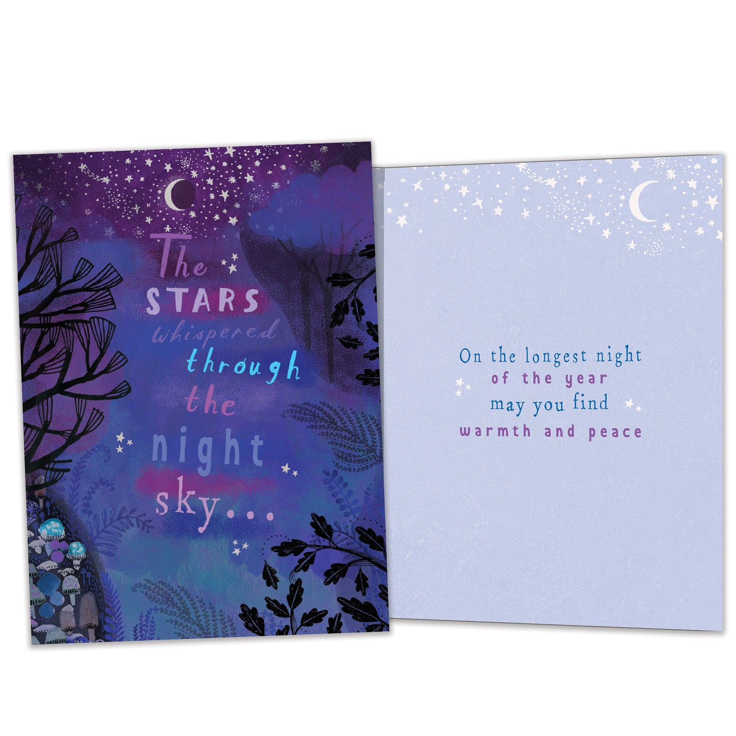 Whispering Stars Solstice Card