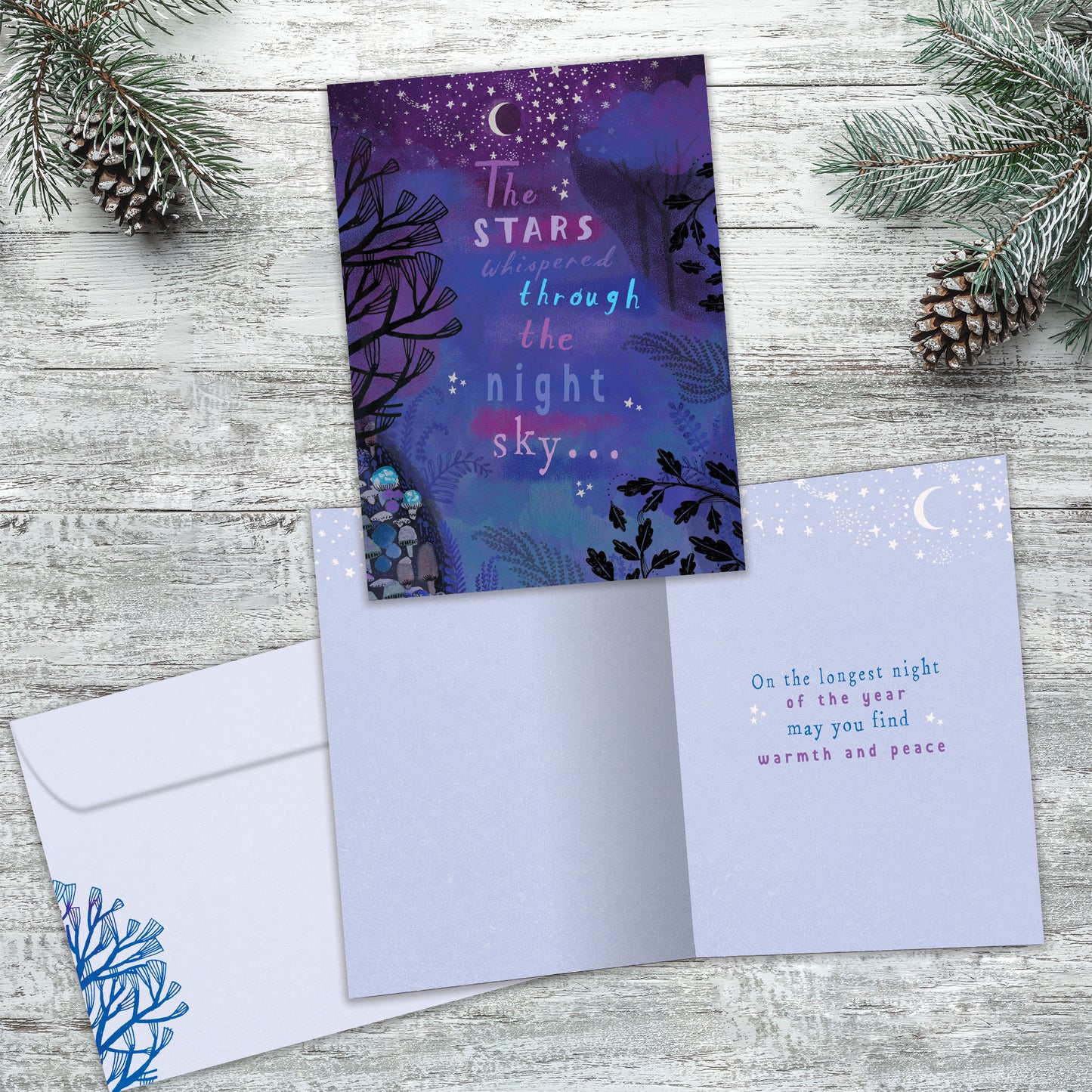 Whispering Stars Solstice Card