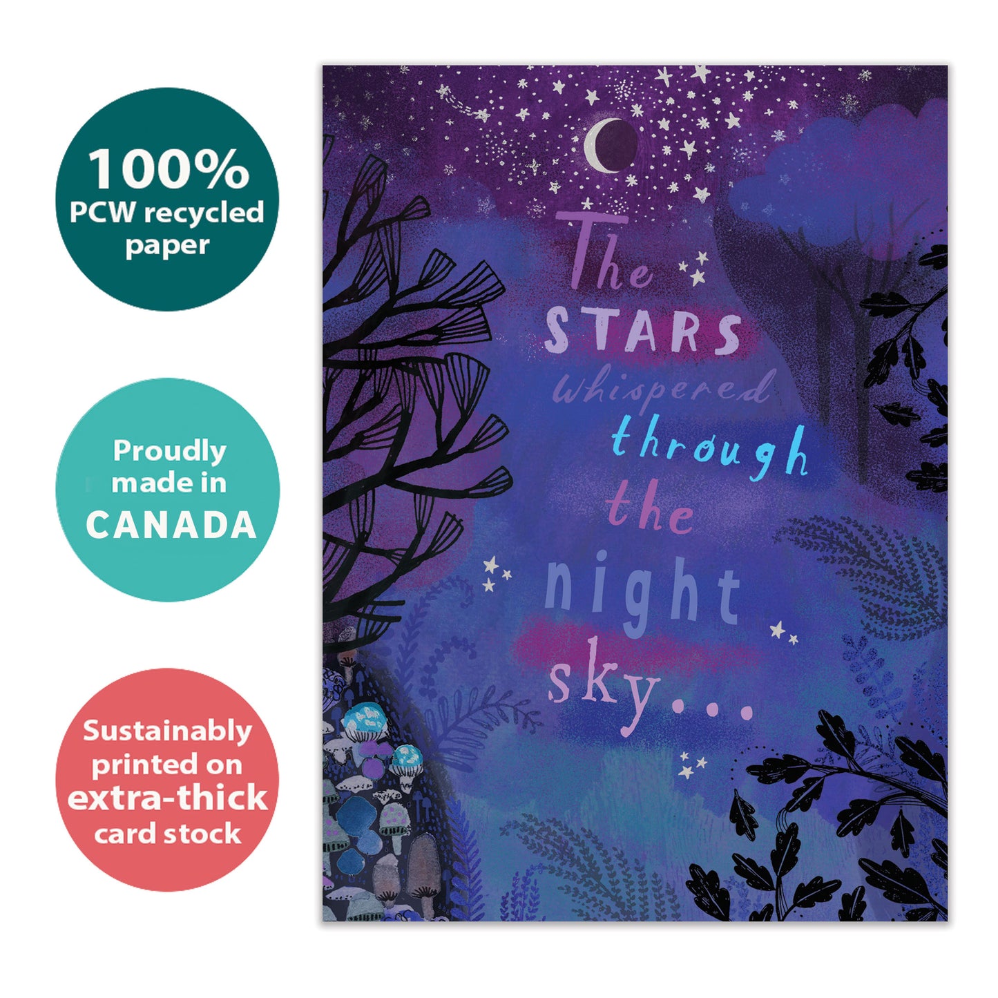 Whispering Stars Solstice Card