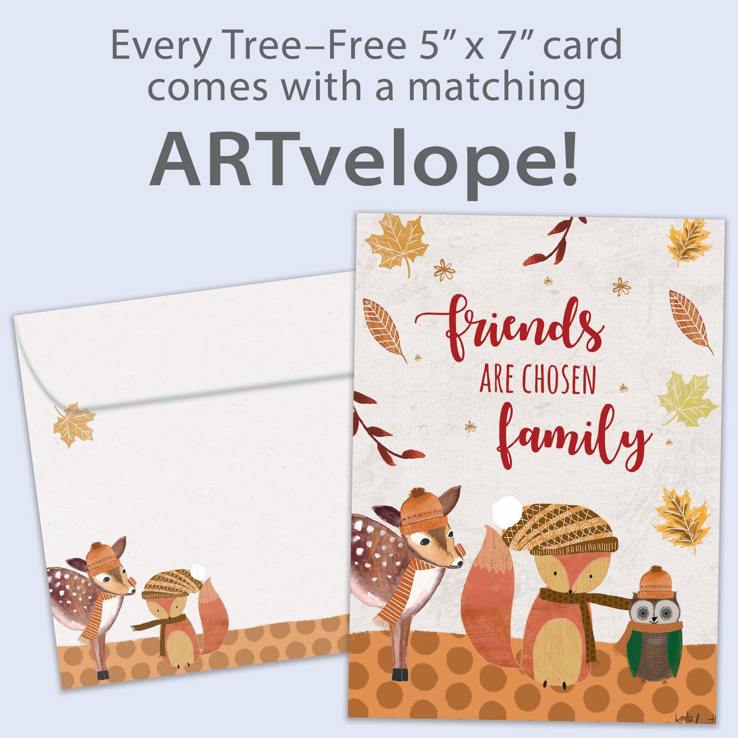 Friends Are Family Thanksgiving Card