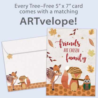 Friends Are Family Thanksgiving Card