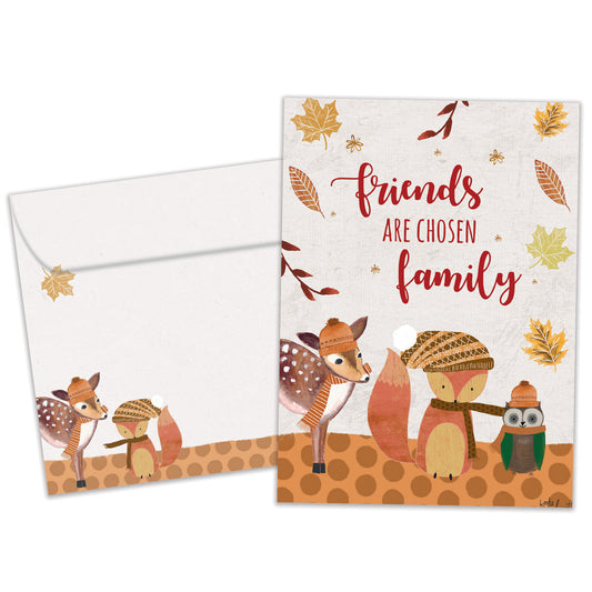 Friends Are Family Thanksgiving Card