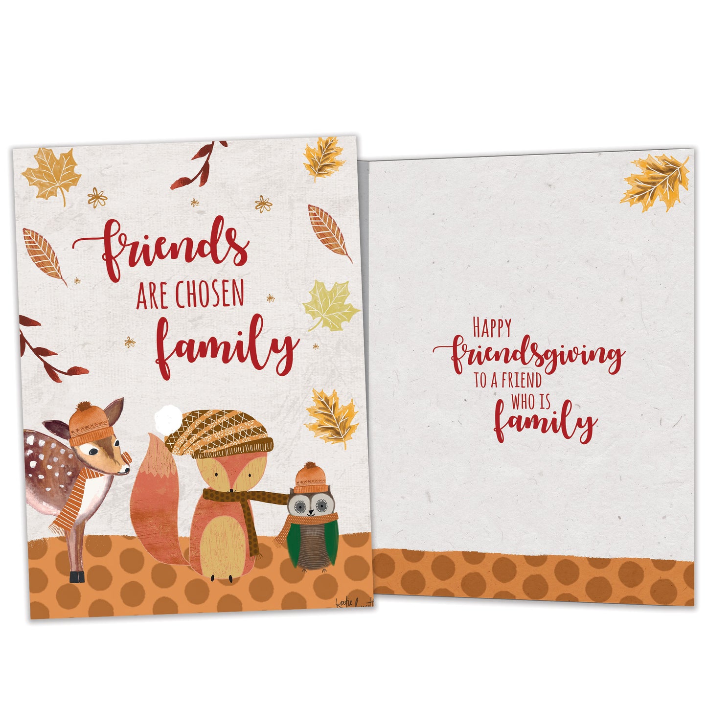 Friends Are Family Thanksgiving Card
