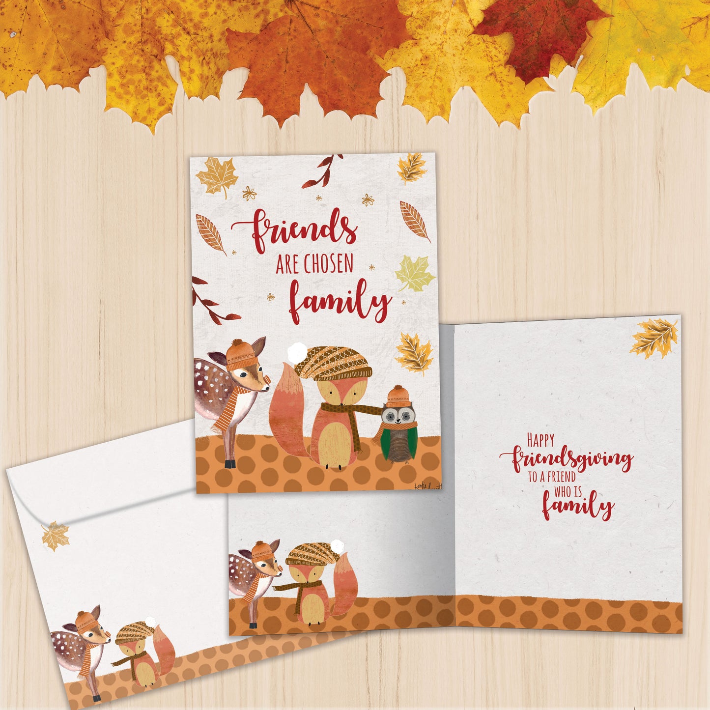 Friends Are Family Thanksgiving Card