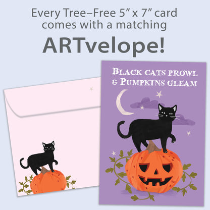 Pumpkins Gleam Halloween Card