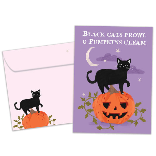 Pumpkins Gleam Halloween Card