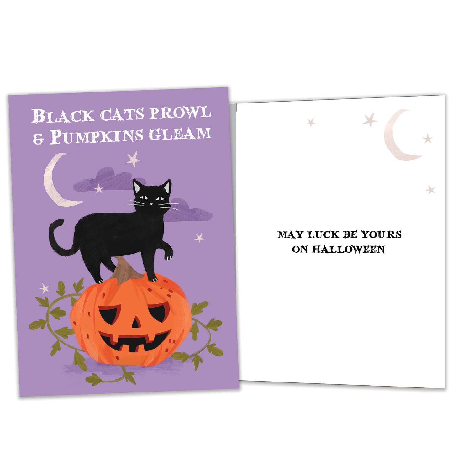 Pumpkins Gleam Halloween Card