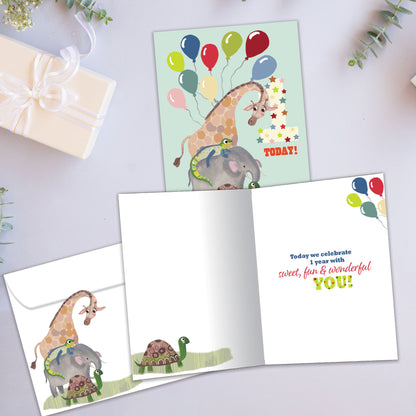 Wonderful 1 Milestone Birthday Card