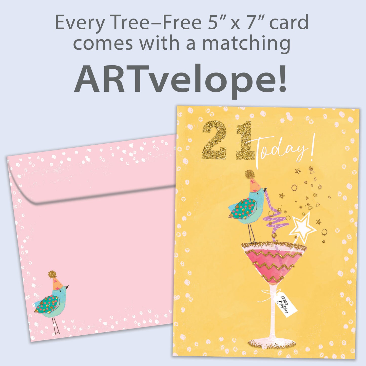 Savoring 21 Milestone Birthday Card