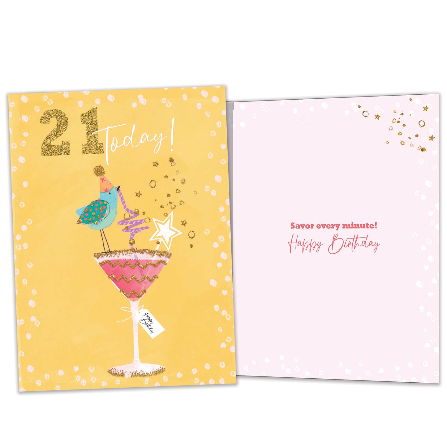 Savoring 21 Milestone Birthday Card