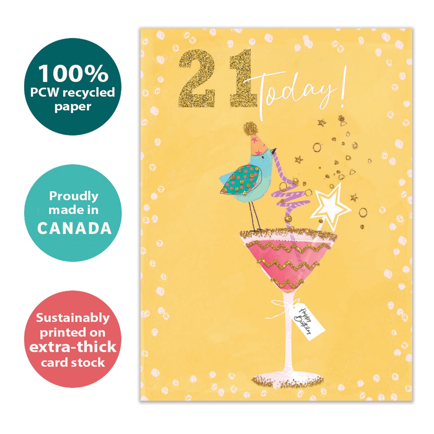 Savoring 21 Milestone Birthday Card