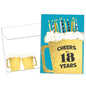 Cheers to 18 Milestone Birthday Card